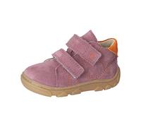 RICOSTA Baby Mädchen Stiefel RYDER,Kinder Lauflernschuhe,WMS:Mittel,Barfuß-Schuh,klettstiefel,booties,leder,pflaume/orange (380),21 EU