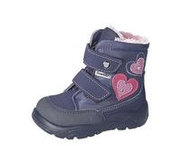 RICOSTA Baby Mädchen Winterstiefel Maddi,Kinder Lauflernschuhe,WMS:Mittel,lose Einlage,Sympatex,Blinklicht,Nautic/Marine (170),22 EU