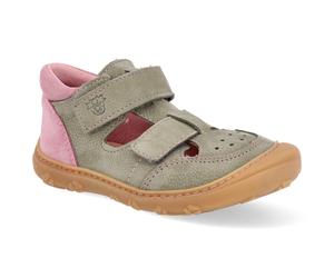Ricosta Barfuß Kindersandalen - Pepino Eni eukalyptus/rosa M grün 22