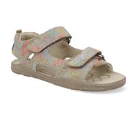 Ricosta Barfuß Kindersandalen - York tundra Velour Dino braun 26