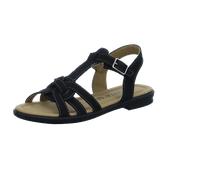 Ricosta Sandalen BIRTE für Kinder – Klettverschluss, Echtes Glattleder, Schwarz Gr. 35