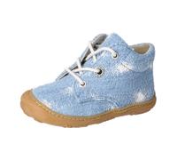 RICOSTA Mädchen und Jungen Stiefel Blue, Kinder Lauflernschuhe, Weite: Mittel, lose Einlage, Klettstiefel, Booties, Jeans (140), 24 EU