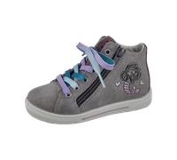 RICOSTA Mädchen High-Top Sneaker IRA, Kinder Boots, Weite: MITTEL, lose Einlage, schnürstiefel, Booties, Leder, Frost (440), 32 EU