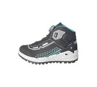 Sneaker RICOSTA "Terra WMS: normal", Kinder, Gr. 33, bunt (schwarz, türkis), Synthetik, Textil, kontrastfarbene Details, casual, Schuhe, Schnürschuh mit Sympatex-Membrane, Größenschablone zum Download