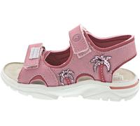 RICOSTA Mädchen Riemchensandalen Carmi, Kinder Sandalen, waschbar, Strandschuhe, Sandaletten, Sommersandalen, bequem, flach, Mallow/Rosewood (330), 33 EU