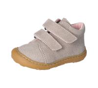 RICOSTA Mädchen Kletthalbschuhe Chrisy, Kinder Lauflernschuhe, Weite: MITTEL, lose Einlage, terracare, Klettstiefel, Booties, kies/Rose (670), 26 EU