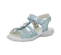 RICOSTA Mädchen Riemchensandalen Cleo, Kinder Sandalen, Weite: MITTEL, Freizeitschuhe, offene Schuhe, Strandschuhe, Sandaletten, flach, Jade (520), 25 EU