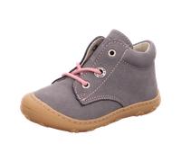 RICOSTA Mädchen Stiefel CORY, Baby und Kleinkinder Lauflernschuhe, Weite: Schmal, lose Einlage, terracare, schnürstiefel, Graphit/rosa (460), 18 EU