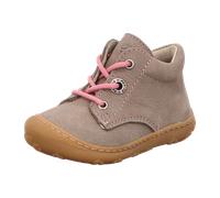 RICOSTA Mädchen Stiefel Cory, Baby und Kleinkinder Lauflernschuhe, Weite: SCHMAL, lose Einlage, terracare, schnürstiefel, kies/rosa (670), 19 EU