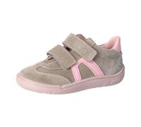 RICOSTA Mädchen Kletthalbschuhe DANI, Kinder Halbschuhe, Weite: Mittel, Barfuß-Schuh, Klettverschluss, Klettschuhe, Sneaker, Tundra/Blush (650), 29 EU