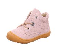 RICOSTA Mädchen Stiefel DOTS, Kinder Lauflernschuhe, Weite: MITTEL, lose Einlage, schnürstiefel, Booties, Leder, Powder (311), 24 EU