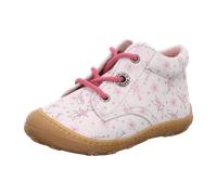 RICOSTA Mädchen Schnürhalbschuhe DOTS, Kinder Lauflernschuhe, Weite: WEIT, lose Einlage, schnürstiefel, Booties, Leder, Bianco (830), 25 EU