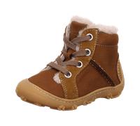 Ricosta Jungen Stiefel ELIA Schnürstiefel terracare Weite Weit Barfuß-Schuh wasserdicht Curry 22 EU