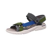 RICOSTA Jungen Sandalen Fernando, Kinder Sommerschuhe, Outdoorsandalen, Klettverschluss, Freizeitschuhe, offene Schuhe, Graphit (450), 37 EU