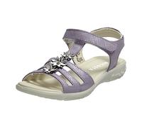 RICOSTA Mädchen Riemchensandalen Cleo,Kinder Sandalen,WMS:Schmal,Kinderschuhe,Sommerschuhe,Freizeitschuhe,offene Schuhe,Flieder (110),25 EU