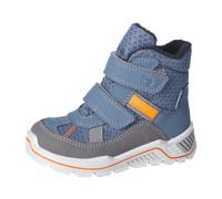 RICOSTA Jungen Stiefel Gabris, Kinder Boots, Weite: Weit, lose Einlage, Sympatex, wasserdicht, Klettstiefel, Booties, Pavone/Jeans (130), 29 EU