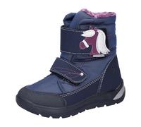 RICOSTA Mädchen Stiefel GAREI, Kinder Boots, Weite: Mittel, lose Einlage, Sympatex, Klettstiefel, Booties, Leder, Nautic/Marine (170), 34 EU