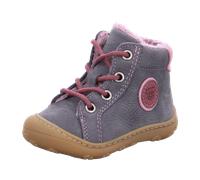 Ricosta Georgie 1202402450 Graphit/Rosa (Grau) - Winterstiefel Mädchen Baby - Kinderschuhe Gefütterte Kinderstiefel Gr. 18 - 42, Grau, leder (barbados) für Kinder, grau, Größe 26 EU