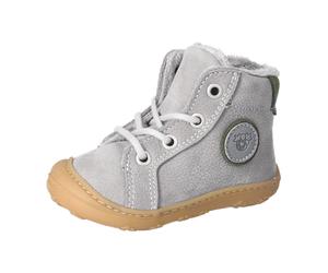 Ricosta Georgie 1202402461 Graphit/Grün (grau) - Winterstiefel für Jungen Baby - Kinderschuhe Gefütterte Kinderstiefel Gr. 18 - 42, Grau, leder (barbados) für Kinder, grau, Größe 19 EU