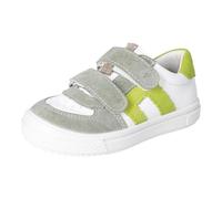 Klettschuh RICOSTA "Ricosta Halbschuhe Leder", Kinder, Gr. 30, bunt (weiß, grün), Leder, Schuhe Klettschuh (94054028-30) weiß, grün