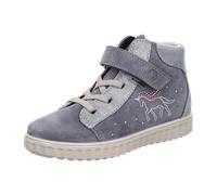 Ricosta Jeannie 8300500131 Calcit/Arctic (Blau) - Stiefel mit Futter - Kinderschuhe Gefütterte Kinderstiefel Gr. 18 - 42, Blau, leder (velour/comet) für Kinder, grau, Größe 25 EU