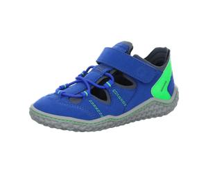 Ricosta Jeff 4800102150 Azur/Grau (blau) - Klettverschluss Schuh - Barfußschuhe KINDER, Blau für Kinder, blau, Größe 33 EU