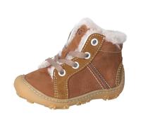 RICOSTA Jungen Barfußschuhe ELIA, Kinder Lauflernschuhe, Weite: Weit, terracare,Barfuß-Schuh, schnürer, lammfell, schnürschuhe, Curry (260), 23 EU