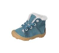 RICOSTA Jungen Barfußschuhe ELIA,Kinder Lauflernschuhe,WMS:Weit,terracare,Barfuß-Schuh,schnürschuhe,schnürer,lammfell,Storm (540),26 EU