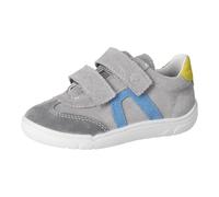 RICOSTA Jungen Kletthalbschuhe DANI, Kinder Halbschuhe, Weite: Mittel, Barfuß-Schuh, Klettschuhe, Strassenschuhe, Graphit/Carbon/Adriatic (450), 32 EU