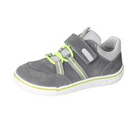 RICOSTA Jungen Kletthalbschuhe Elio, Kinder Halbschuhe, Weite: Mittel, Barfuß-Schuh, Freizeitschuhe, Sportschuhe, Carbon/hellgrau (490), 24 EU