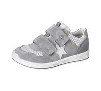 RICOSTA Jungen Low-Top Sneaker Louie,Kinder Halbschuhe,WMS:Mittel,lose Einlage, TEX,Klettschuhe,Klettverschluss,Sportschuhe,grau (450),31 EU