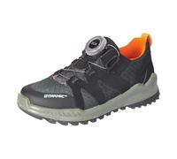RICOSTA Jungen Low-Top Sneaker Walk, Kinder Halbschuhe, lose Einlage, Klettschuhe, Klettverschluss, straßenschuhe, schwarz/eukalyptus (092), 39 EU