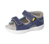 RICOSTA Jungen Riemchensandalen MANTU, Baby und Kleinkinder Lauflernschuhe, Weite: WEIT, waschbar, Sommersandalen, Nautic/kies (170), 21 EU