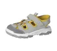 RICOSTA Jungen Sandalen Arizona, Kinder Sommerschuhe, waschbar, Klettverschluss, Freizeitschuhe, offene Schuhe, eukalyptus/gelb (531), 34 EU
