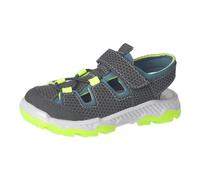 RICOSTA Jungen Sandalen Arizona, Kinder Sommerschuhe, waschbar, Klettverschluss, Freizeitschuhe, offene Schuhe, schwarz/Storm (092), 33 EU