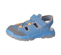 RICOSTA Jungen Sandalen Arizona, Kinder Sommerschuhe, waschbar, Outdoorsandalen, Halbschuhe, Klettverschluss, Adriatic/grau (151), 35 EU