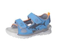 RICOSTA Jungen Sandalen Dive, Kinder Sommerschuhe, Weite: Mittel, waschbar, Outdoorsandalen, Klettverschluss, Adriatic/grau (150), 30 EU