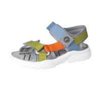 RICOSTA Jungen Sandalen Fernando, Kinder Sandalen, waschbar, offene Schuhe, Strandschuhe, Outdoorsandalen, Graphit/Carbon/orange (451), 39 EU