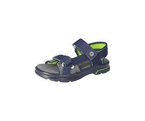 RICOSTA Jungen Sandalen Fernando,Kinder Sommerschuhe,WMS:Mittel,Strandschuhe,Outdoorsandalen,Halbschuhe,Klettverschluss,Nautic/Graphit (171),33 EU