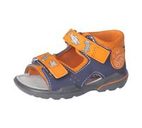 RICOSTA Jungen Sandalen Franky, Kinder Lauflernschuhe, Weite: Mittel, waschbar, Outdoorsandalen, Halbschuhe, Klettverschluss, Nautic/Papaya (180), 25 EU