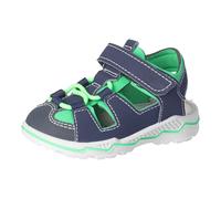 RICOSTA Jungen Sandalen Gery, Baby und Kleinkinder Lauflernschuhe, Weite: MITTEL, waschbar, Freizeitschuhe, offene Schuhe, Nautic/neongrün (180), 22 EU