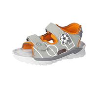 RICOSTA Jungen Sandalen Goal,Kinderschuhe,WMS:Mittel,waschbar,Outdoorsandalen,Halbschuhe,Klettverschluss,eukalyptus/Papaya (530),28 EU