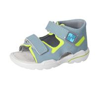 RICOSTA Jungen Sandalen MANTO, Baby und Kleinkinder Lauflernschuhe, Weite: Mittel, waschbar, klettverschluss, arctic/neongelb (130), 21 EU