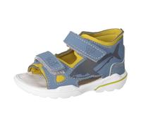 RICOSTA Jungen Sandalen Ocean, Kinder Lauflernschuhe, Weite: Mittel, waschbar, Strandschuhe, Outdoorsandalen, Klettverschluss, Pavone/gelb (150), 23 EU