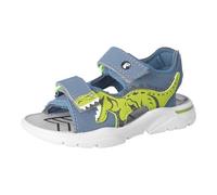 RICOSTA Jungen Sandalen Raptor, Kinder Sandalen, Outdoorsandalen, Klettverschluss, Sommerschuhe, Freizeitschuhe, offene Schuhe, Pavone/Petrol (141), 32 EU