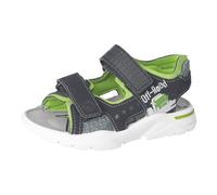 RICOSTA Jungen Sandalen Road, Kinder Sommerschuhe, Strandschuhe, Outdoorsandalen, Klettverschluss, Freizeitschuhe, schwarz/Acido (090), 33 EU