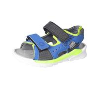RICOSTA Jungen Sandalen Road,Kinderschuhe,WMS:Mittel,waschbar,offene Schuhe,Strandschuhe,Outdoorsandalen,Kids,Azur/Neongelb (150),26 EU