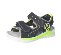 RICOSTA Jungen Sandalen SURF, Kinder Sommerschuhe, Weite: Mittel, waschbar, Strandschuhe, Outdoorsandalen, Klettverschluss, schwarz/grau (090), 24 EU