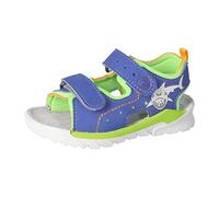 RICOSTA Jungen Sandalen SURF,Kinder Sommerschuhe,WMS:Mittel,waschbar,Klettverschluss,Freizeitschuhe,offen,Strandschuhe,Kobalt/Apple (160),31 EU