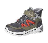 RICOSTA Jungen Stiefel AREX, Kinder Boots, Weite: Weit, lose Einlage, Sympatex, Klettstiefel, Booties, wasserdicht, Oliv/Carbon (580), 30 EU
